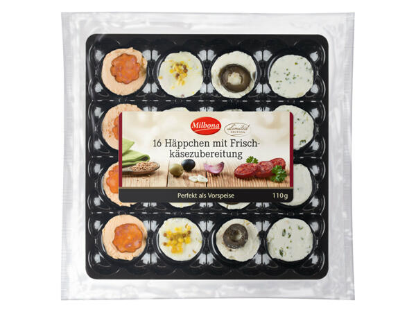 Häppchen mit Frischkäse