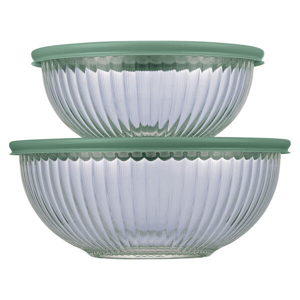Crofton Green Bowl Set with Lids