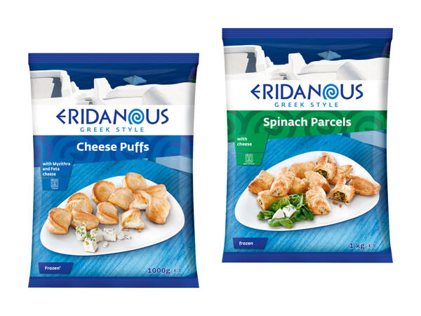 Chaussons feuilletés au fromage/aux épinards