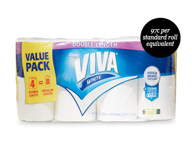 Viva Double Length Paper Towel 4pk