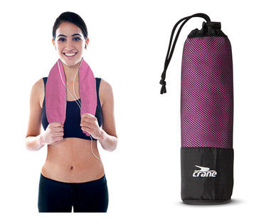 Crane Fitness Towel in Mesh Bag