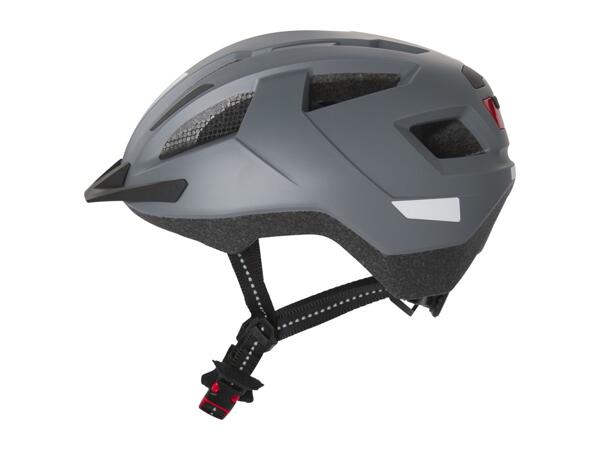CRIVIT Adult's Cycle Helmet with Rear Light - Grey