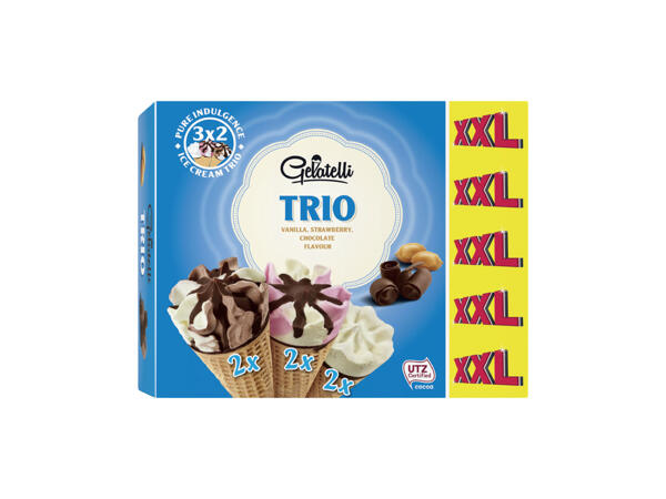 Ice Cream Cones Trio XXL