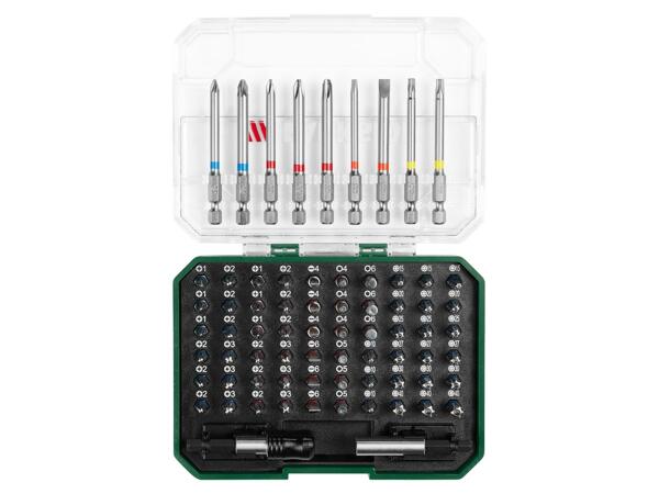Bit set, 71 pieces or bit & socket set, 56 pieces