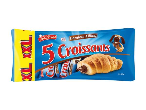 XXL Croissants with Hazelnut Filling