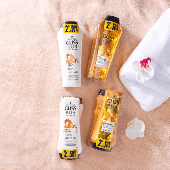 GLISS KUR(R) 				Shampoo of conditioner, 2 st.