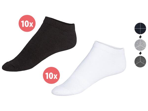 Men's trainer socks, 10 pairs