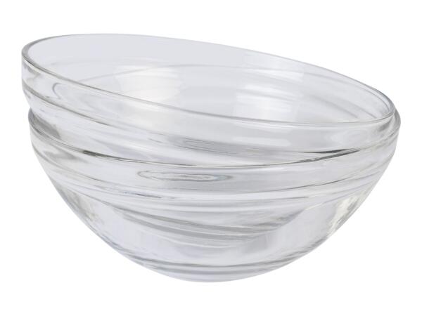 Livarno Home Large Glass Serving Bowl Set - 2 Pack