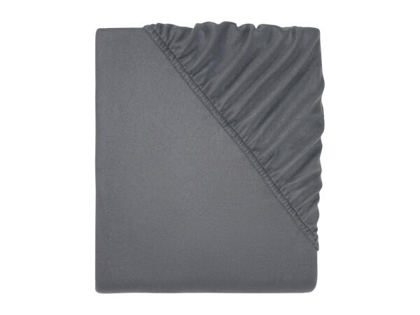 Livarno Home Single Fleece Fitted Sheet
