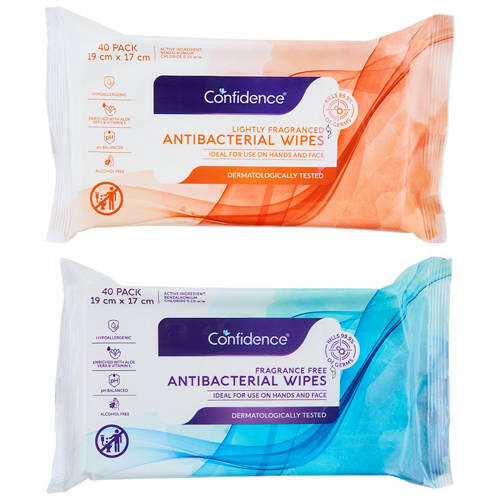 Assorted Antibacterial Wipes 40 Pack