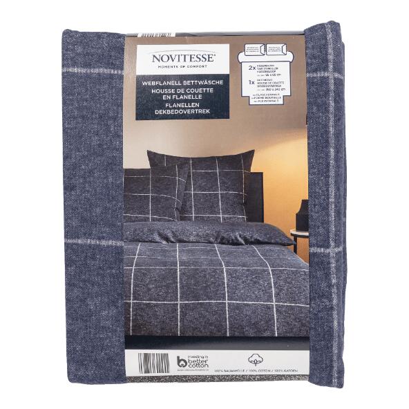 NOVITESSE(R) 	 				XXL-Flanell-Bettdeckenbezug, 2 Pers.