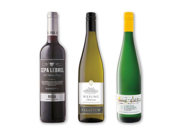 Rioja, Palatium Riesling eller Grüner Veltliner Kamptal