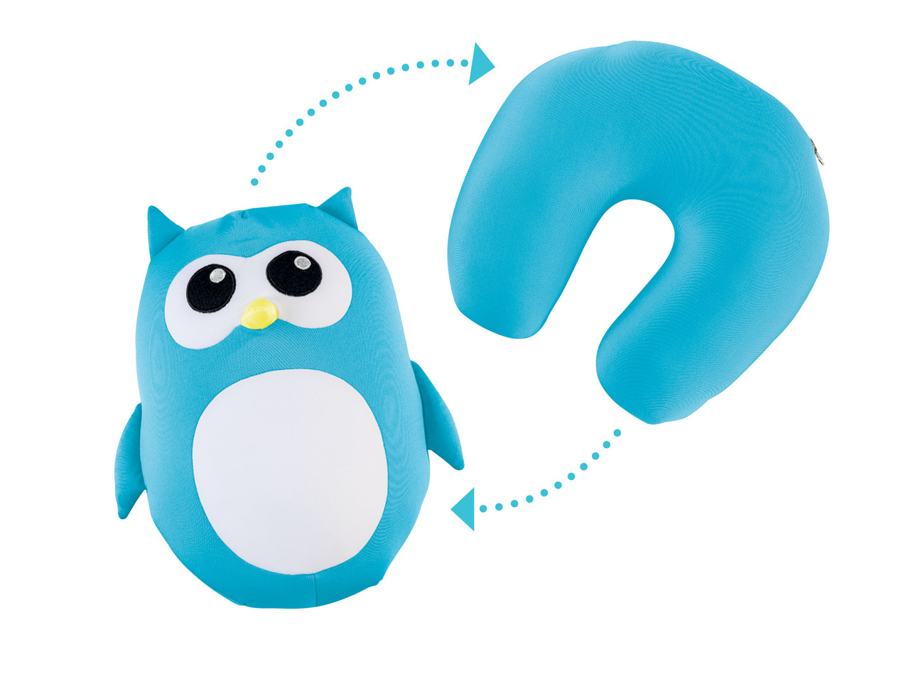Neck Pillow or Soft Toy for Children, 2 in 1