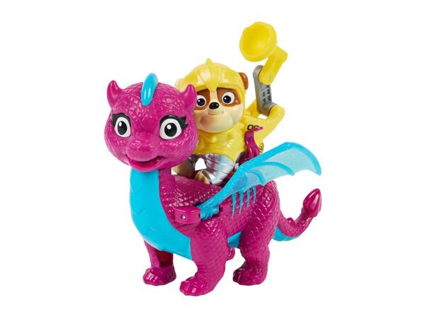 Paw Patrol Rescue Knights Play Set - Rubble and Dragon Blizzie