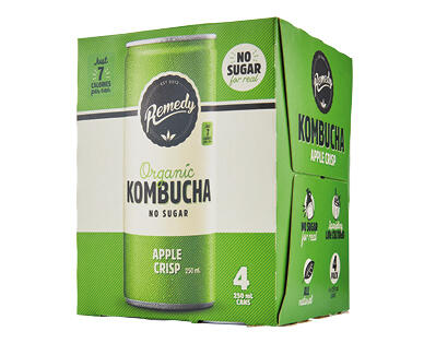 Remedy Apple Crisp Kombucha 4 x 250ml
