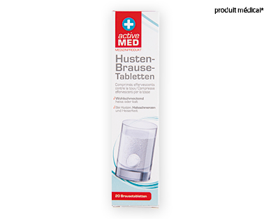 Comprimés effervescents contre la toux ACTIVE MED