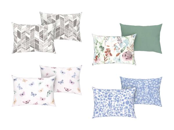 LIVARNO HOME(R) Pudebetræk af mikrofibersatin 2-pak