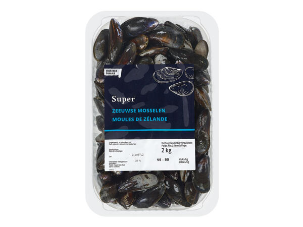 Frische seeländische Muscheln "Super"
