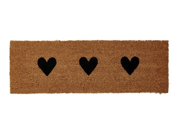 Livarno Home Coir Doormat - Hearts