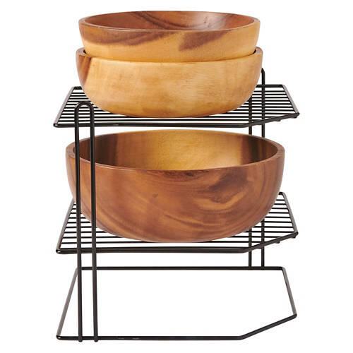Wire Cabinet Organizer - Corner Shelf, Black