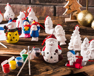 Figurines hivernales à peindre soi-même