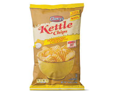 Clancy's Horseradish Cheddar Krinkle Cut Kettle Chips