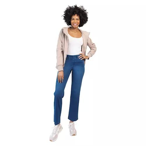 Ladies Straight Jeggings - Blue, M