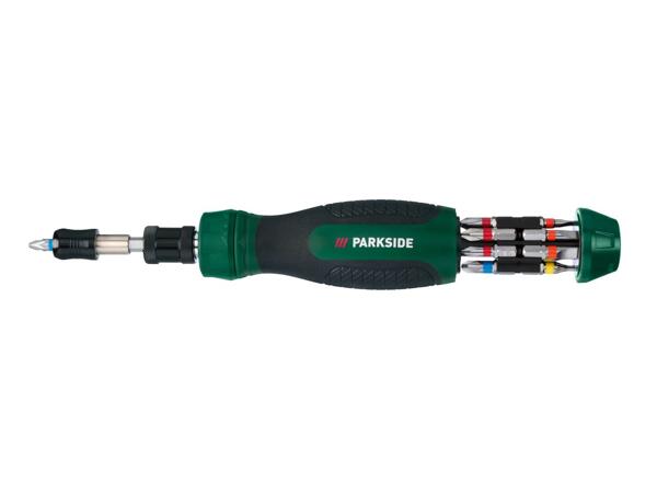 Ratchet screwdriver with Bit Holder, Handsaw with Sabre Saw or Flexible Spirit Level