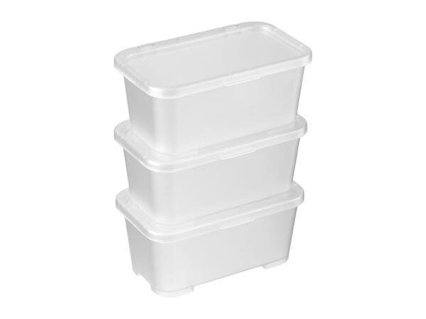 W5 White Storage Box Set - 3 Piece Set