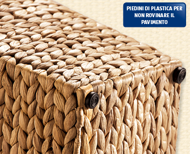 Vaso per piante intrecciato con giunchi di giacinto d'acqua GARDENLINE(R)