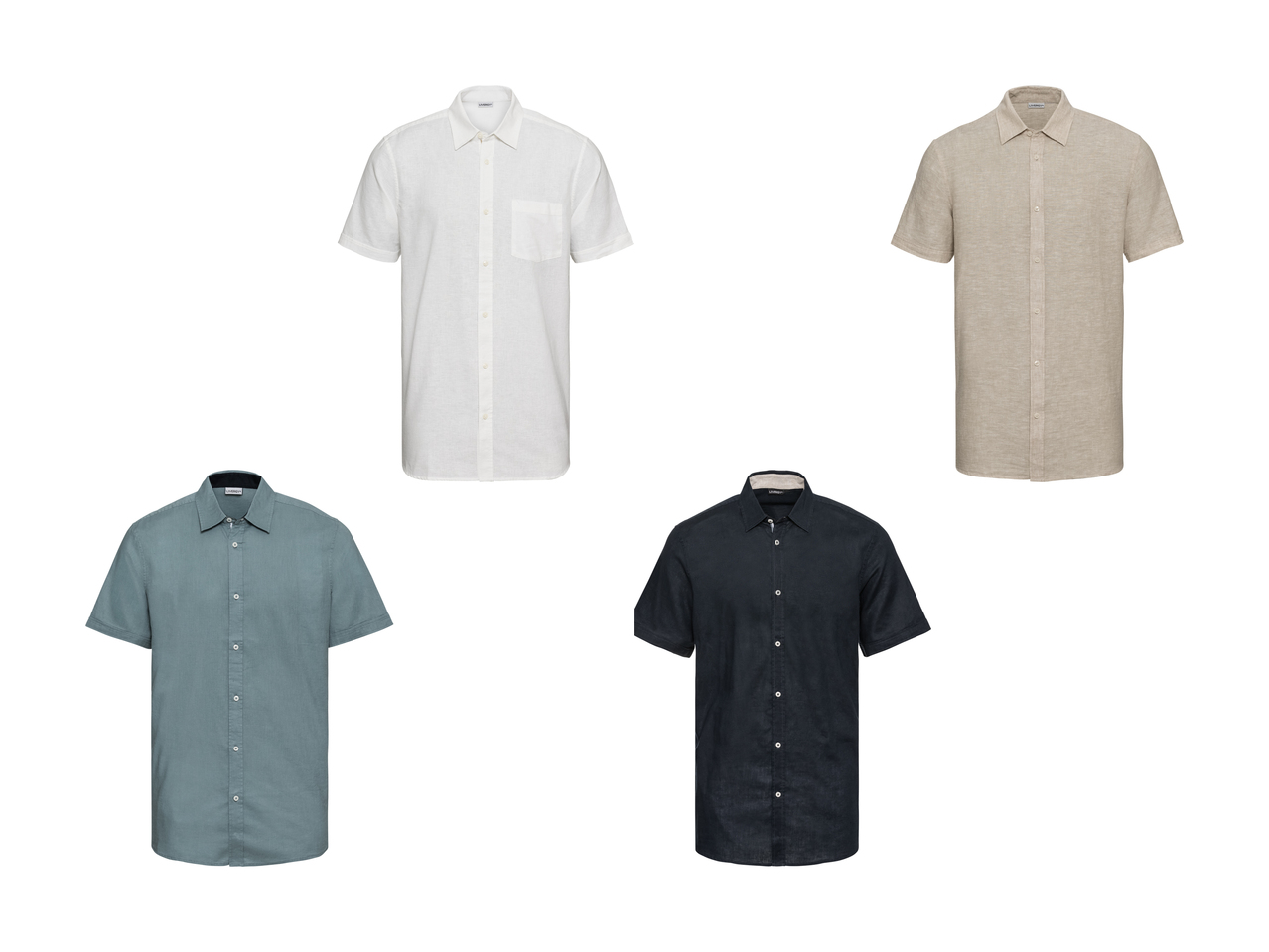 Chemise à manches courtes en lin pour homme1