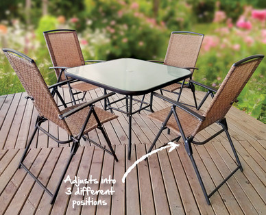 Gardenline 5-Piece Patio Set