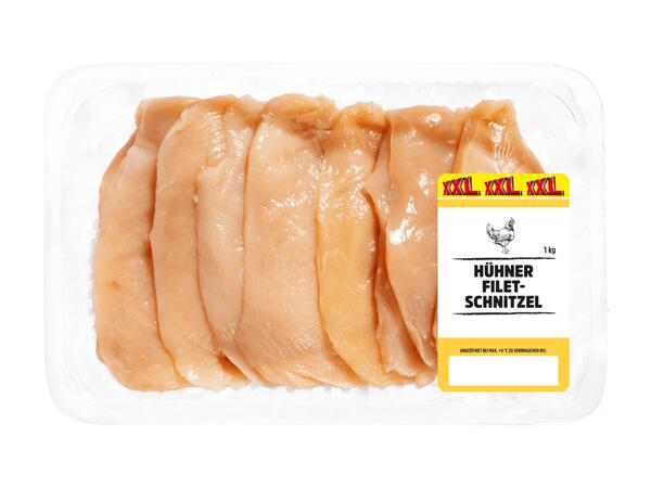 Frische Hendl Filetschnitzel