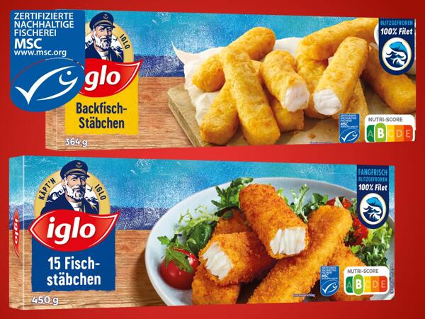 Fisch- oder Backfisch-Stäbchen
