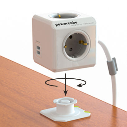 Tischsteckdose mit USB-Anschluss