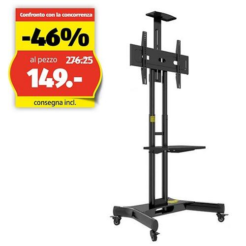 AUDIORAQ Supporto TV su rotelle