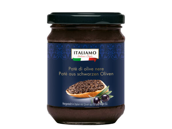 Paté aus schwarzen Oliven