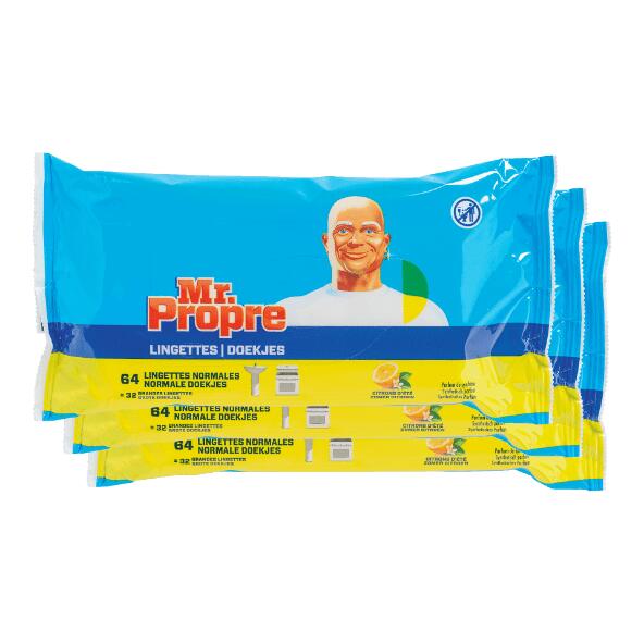 Lingettes de nettoyage universelles Mr. Propre, pack de 3