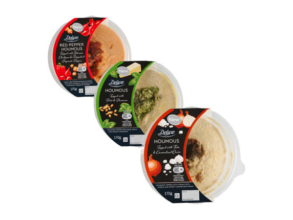 Deluxe TOPPED HOUMOUS