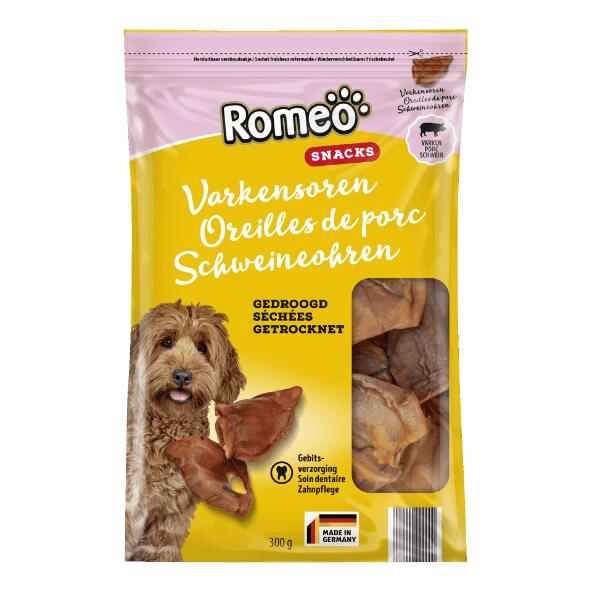 ROMEO(R) 				Schweineohren für Hunde