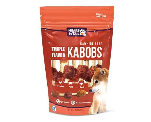 Heart to Tail Triple Flavor Dog Kabobs