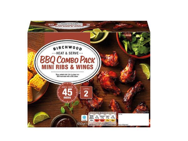 Birchwood BBQ Combo Pack Mini Ribs & Wings