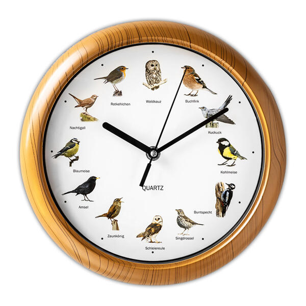 Vogelstimmen-Wanduhr