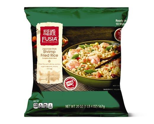 Fusia Asian Inspirations 
 Shrimp Fried Rice or Shrimp Lo Mein