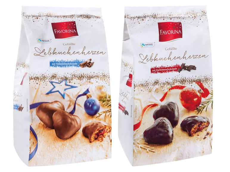 FAVORINA Gefüllte Lebkuchen-Herzen