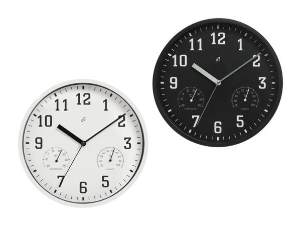 Horloge avec thermomètre et hygromètre