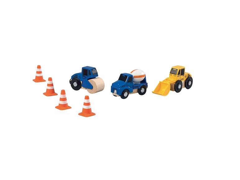 Vehicle Set for a Wooden Track Game