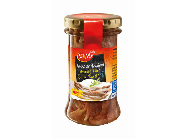 Anchois à l'huile d'olive