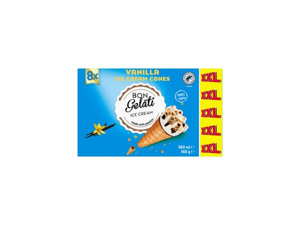 XXL Premium Vanilla Ice Cream Cones