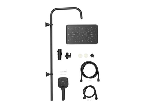 Livarno Home XXL Shower Riser Set - Black